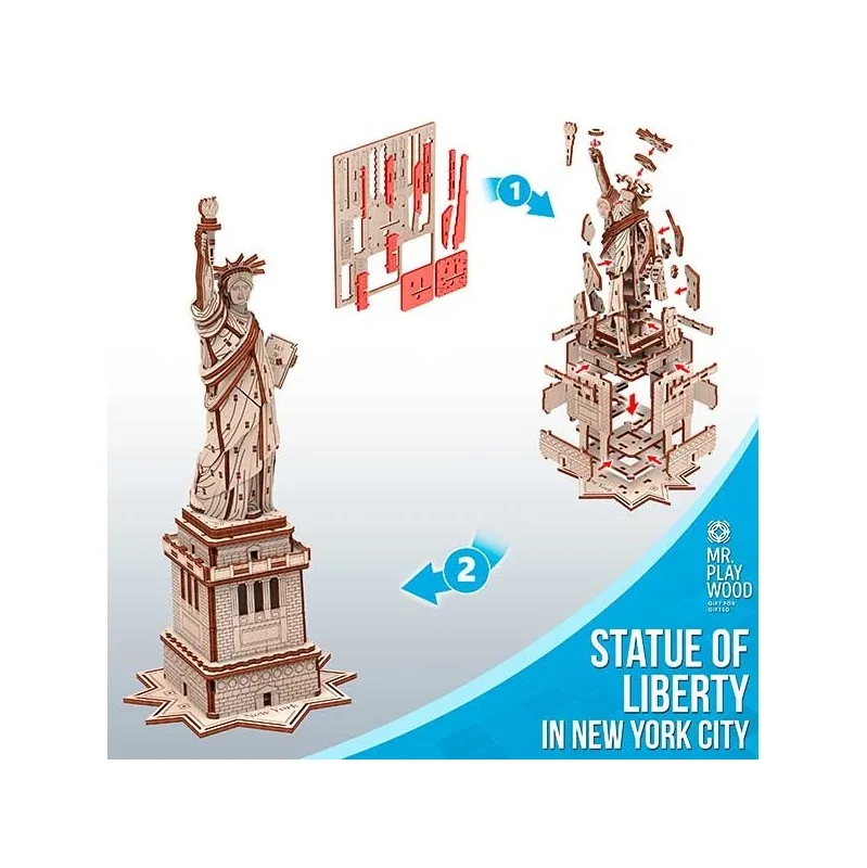 Immagine del prodotto 2: Mr. Playwood Statua della Libertà 109 pezzi