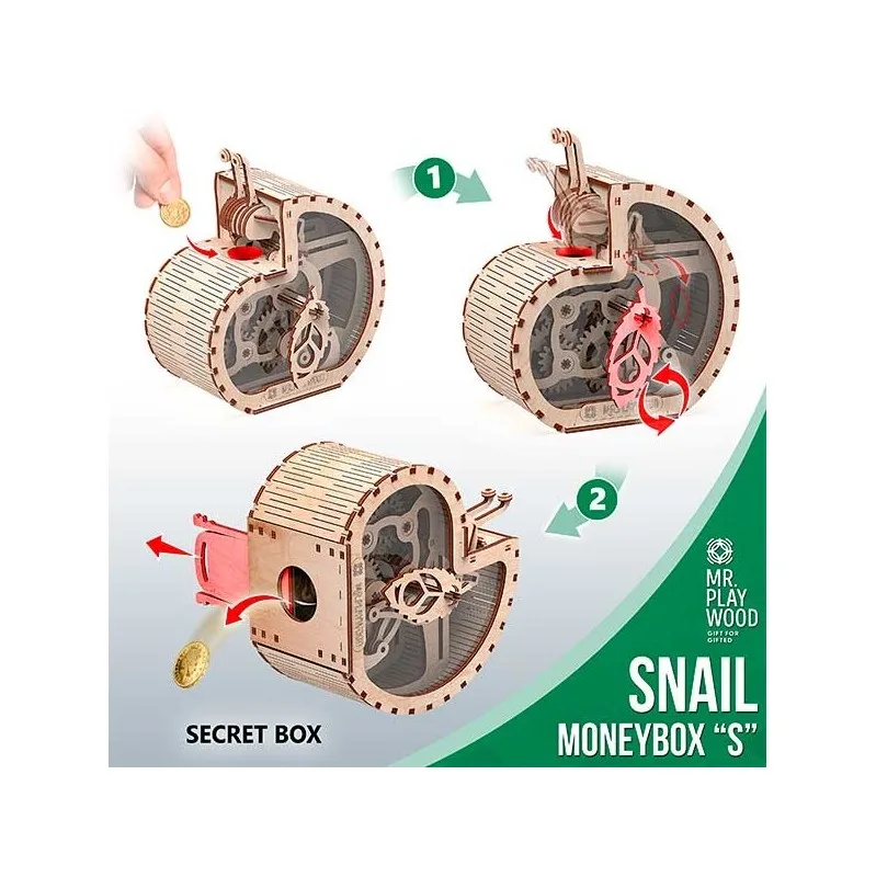 Imagen del producto 2: Mr. Playwood Caracol - hucha "S" 81 piezas