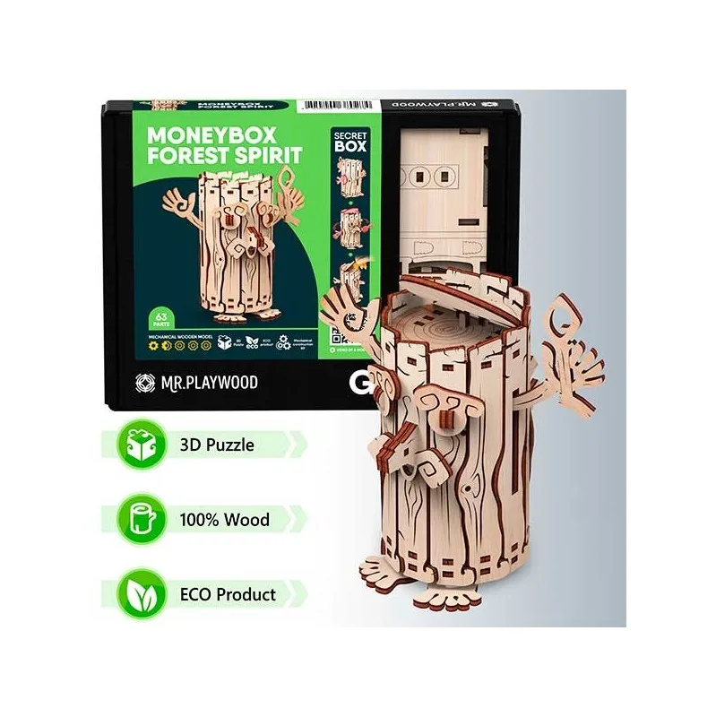 Immagine del prodotto 3: Mr. Playwood Salvadanaio Spirito del Bosco 63 pezzi