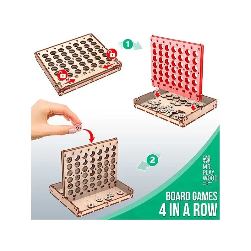 Imagen del producto 2: Mr. Playwood 4 en Raya 76 piezas