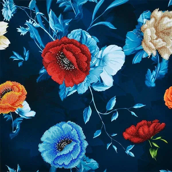 Crafts Nature Poppy Flowers and Wild Roses