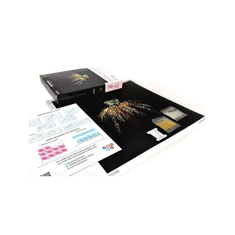 Imagen del producto 2: MiniArt Crafts Abstract Golden Dress