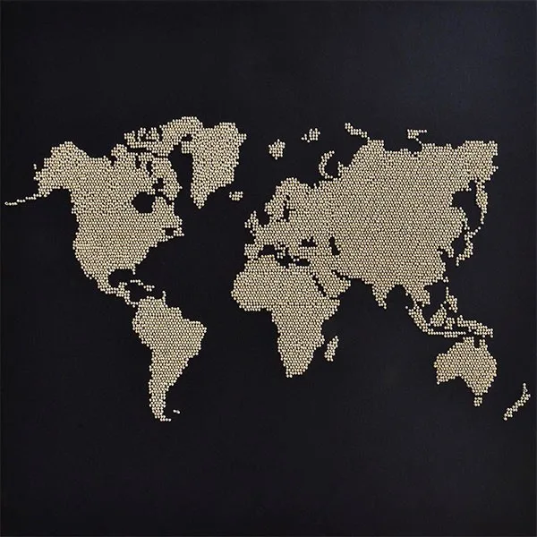 MiniArt Crafts Abstract Silver Map