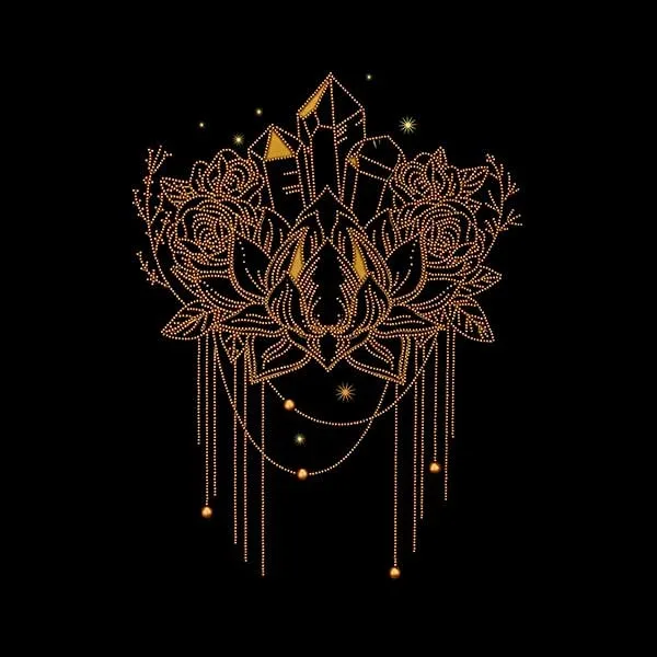MiniArt Crafts Abstract Golden Lotus