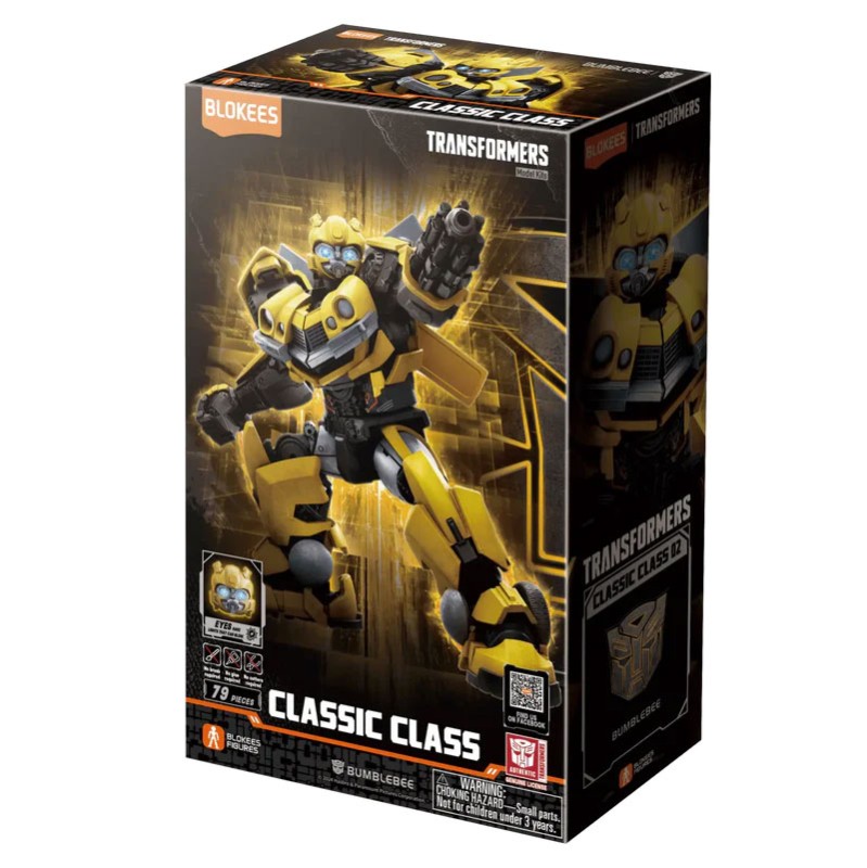 Imagen del producto 2: Blokees Figura Classic Class Transformers 02: Bumblebee Rise of the Beasts (Light-Up Eyes)