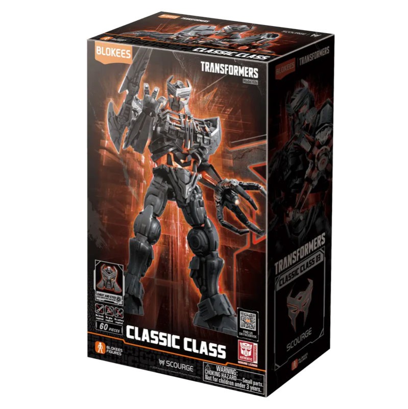 Imagen del producto 2: Blokees Figura Classic Class Transformers 03: Scourge Rise of the Beasts (Light-Up Eyes & Ch