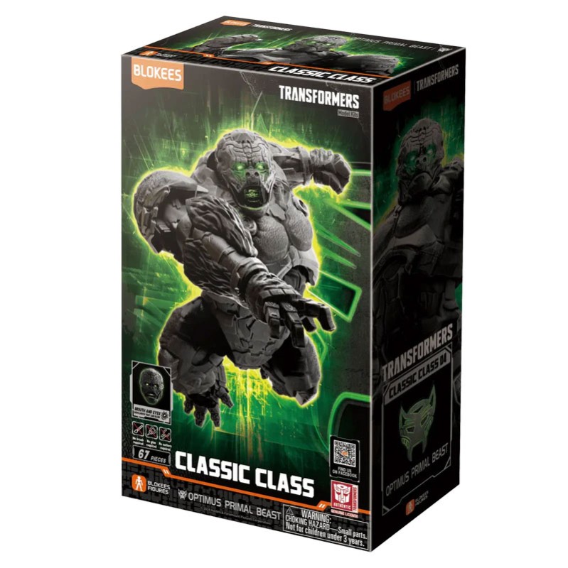 Imagen del producto 2: Blokees Figura Classic Class Transformers 04: Optimus Primal Beast Rise of the Beasts (Light