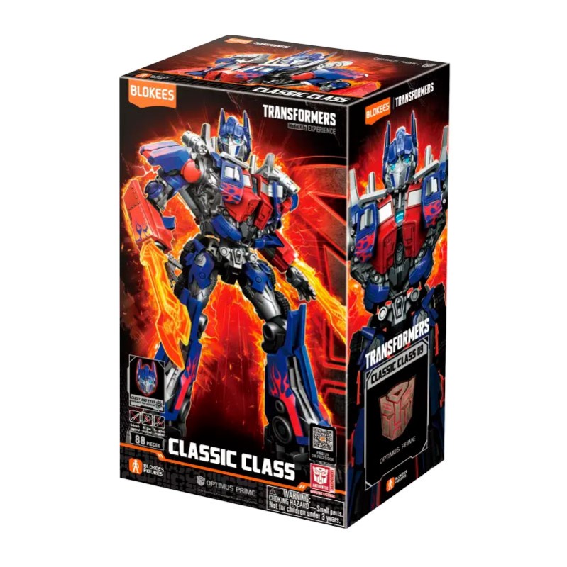 Imagen del producto 2: Blokees Figura Classic Class Transformers 09: Optimus Prime (Light-Up Eyes & Chest)