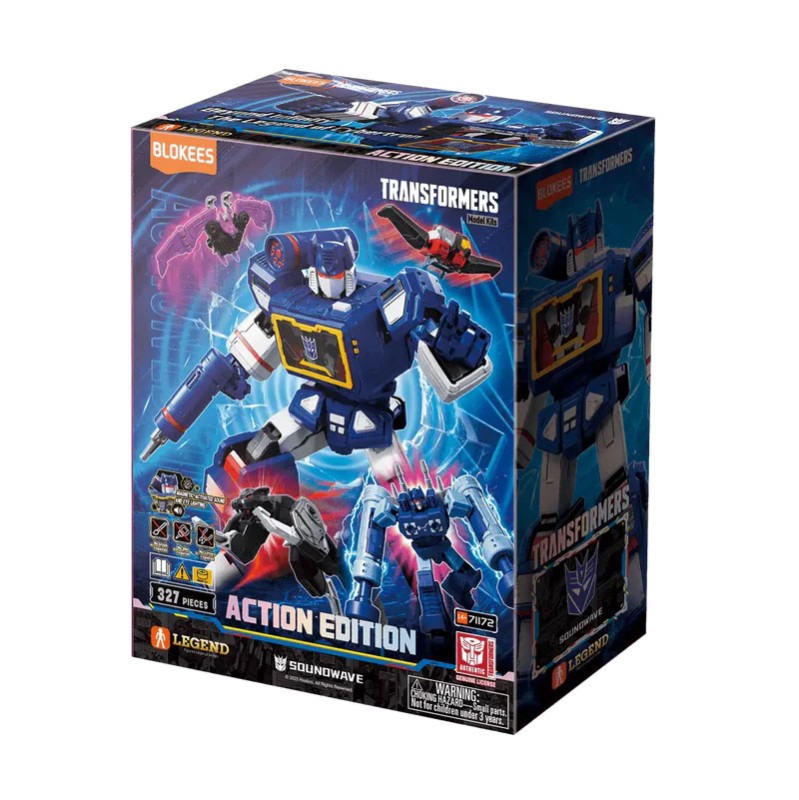 Imagen del producto 2: Blokees Figura Action Edition Transformers: Soundwave (Light-Up Eyes & Chest)