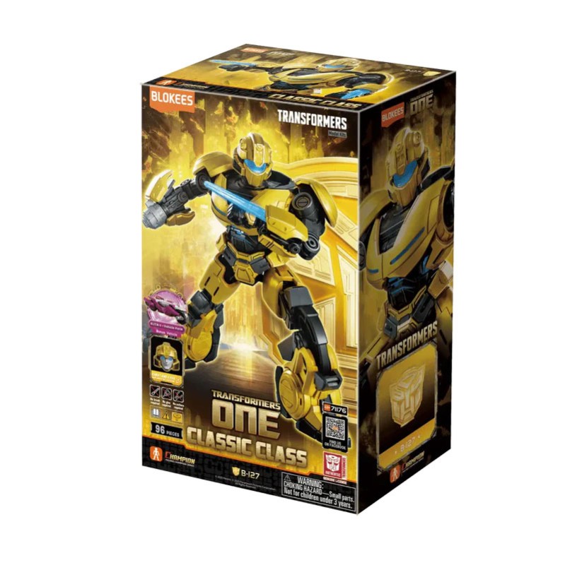 Imagen del producto 3: Blokees Figura Classic Class Transformers 15: B-127 Transformers One (Light-Up Eyes & Chest)