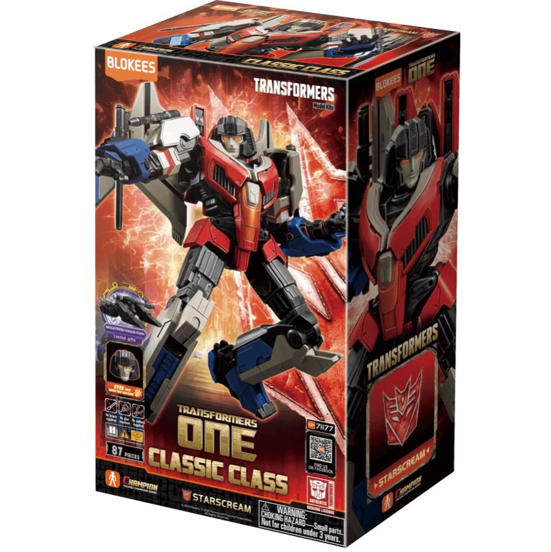 Imagen del producto 2: Blokees Figura Classic Class Transformers 16: Starscream Transformers One (Light-Up Eyes)