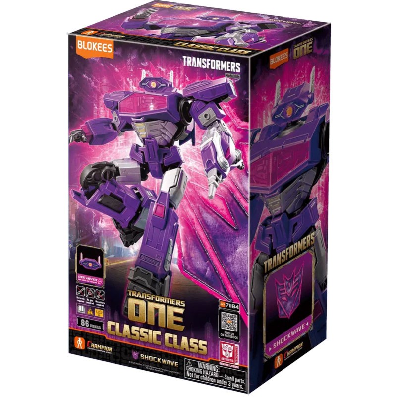 Imagen del producto 2: Blokees Figura Classic Class Transformers 18: Shockwave Transformers One (Light-Up Eyes)