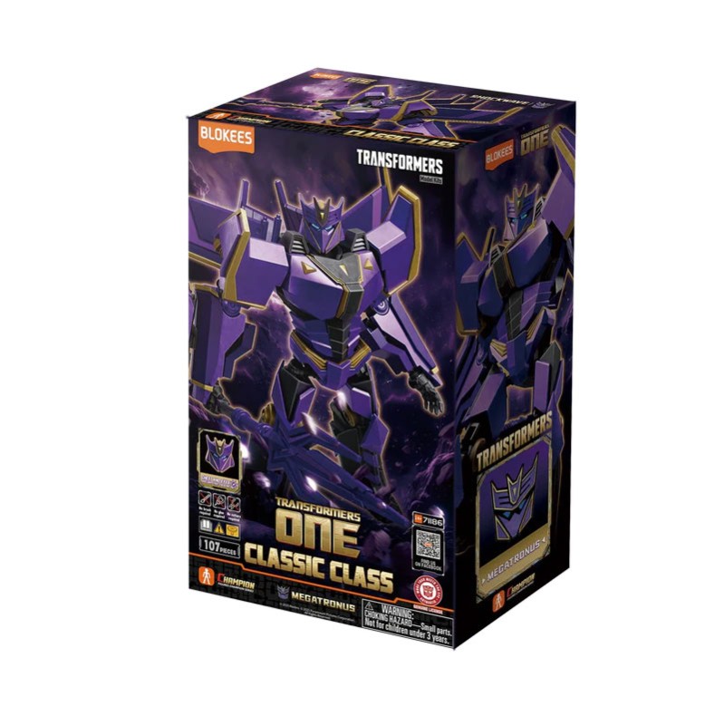 Imagen del producto 2: Blokees Figura Classic Class Transformers 20: Megatronus (Light-Up Eyes)