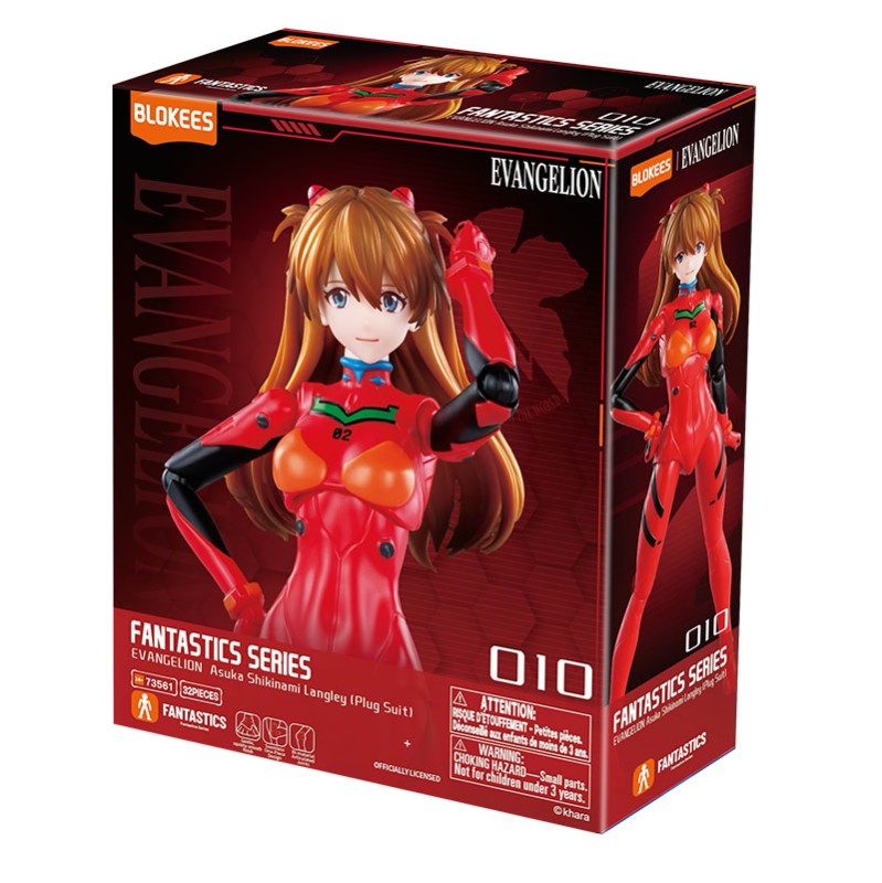 Imagen del producto 2: Blokees Figura Fantastics Series Evangelion: Asuka Shikinami Langley (Plug Suit)