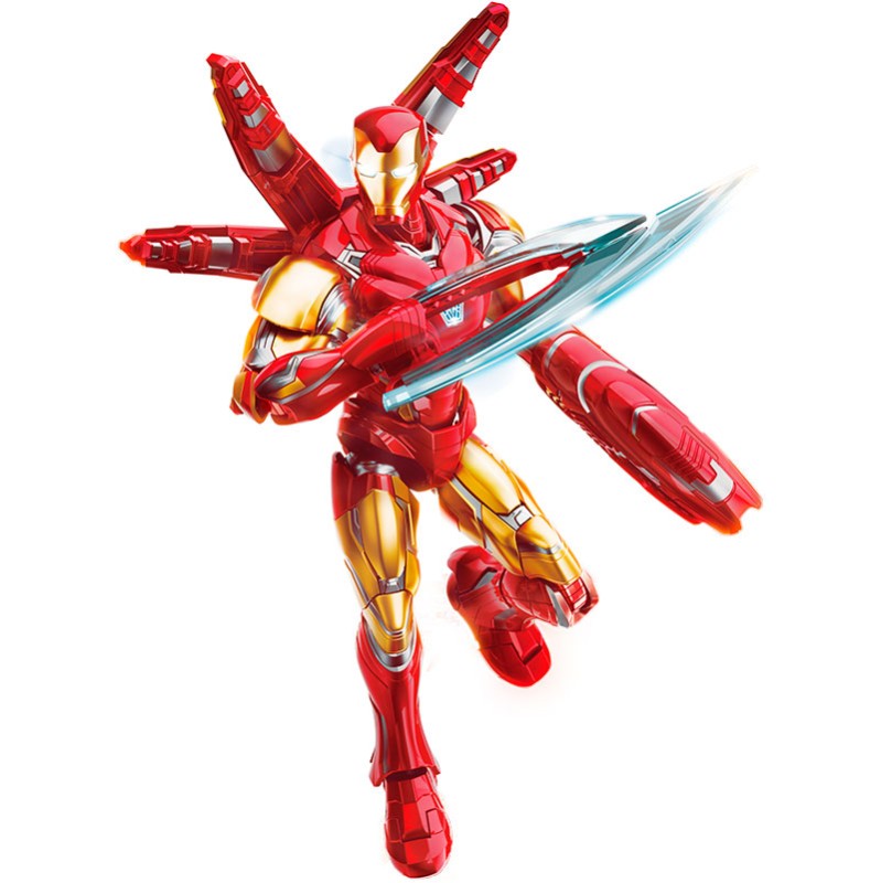Imagen del producto 4: Blokees Figura Champion Class Marvel Infinity Saga: Iron Man MK85 EX