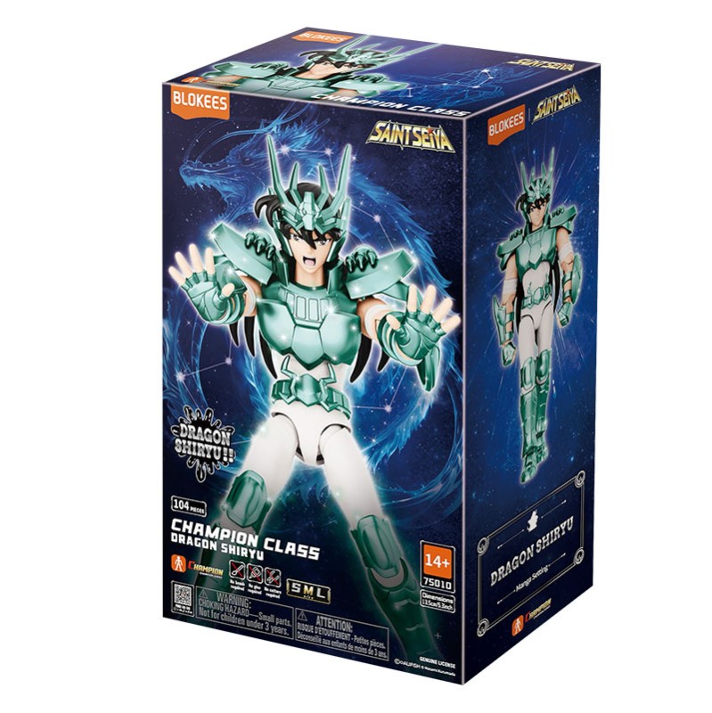 Imagen del producto 2: Blokees Figura Champion Class Saint Seiya: Dragon Shiryu
