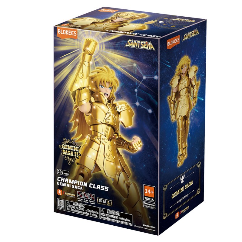 Imagen del producto 2: Blokees Figura Champion Class Saint Seiya: Gemini Saga