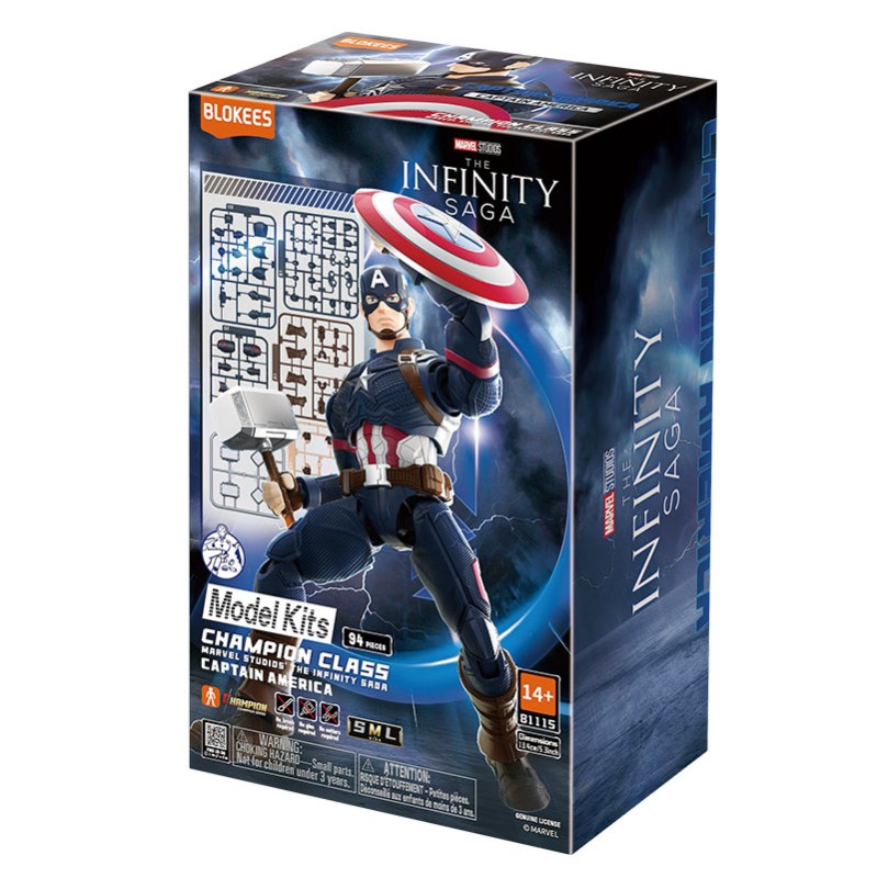 Imagen del producto 2: Blokees Figura Champion Class Marvel Infinity Saga: Capitán América