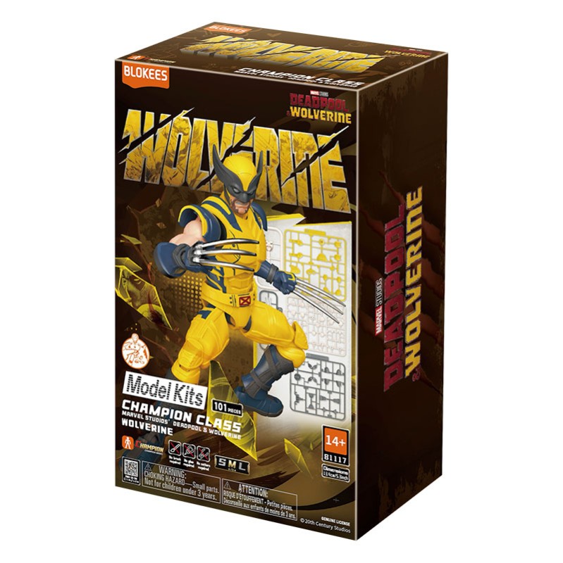 Imagen del producto 2: Blokees Figura Champion Class Marvel Heroes: Wolverine