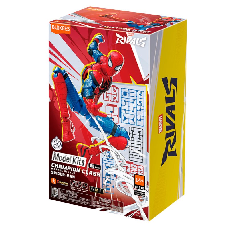 Imagen del producto 2: Blokees Figura Champion Class Marvel Rivals: Spider-Man