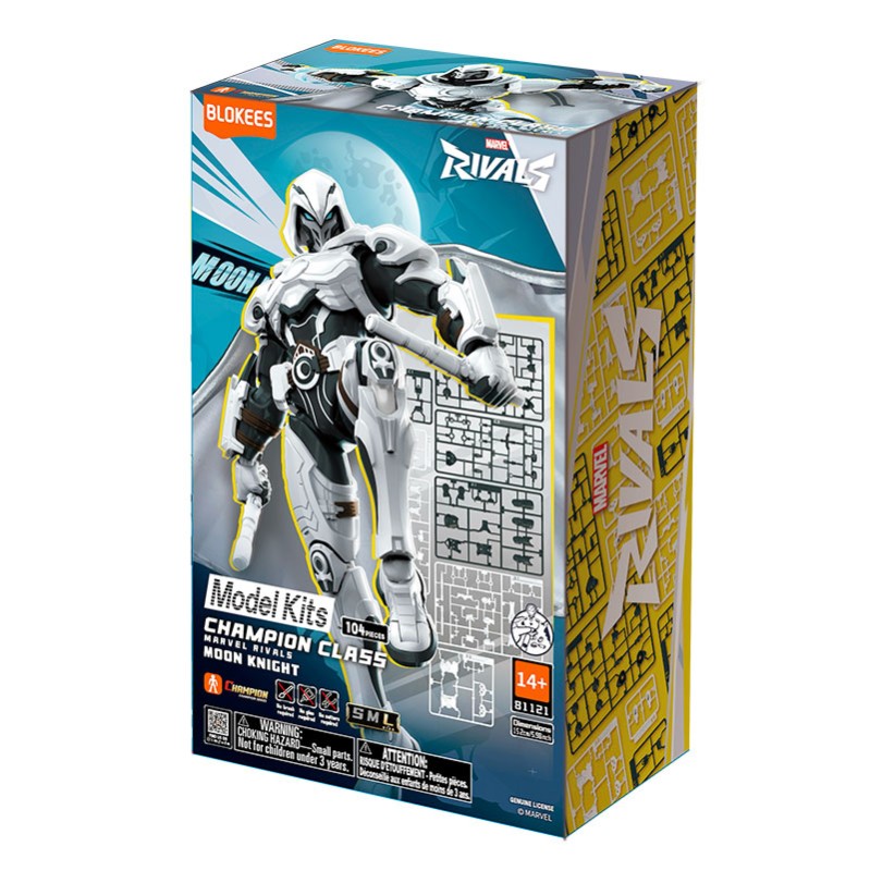 Imagen del producto 2: Blokees Figura Champion Class Marvel 10 Rivals: Moon Knight