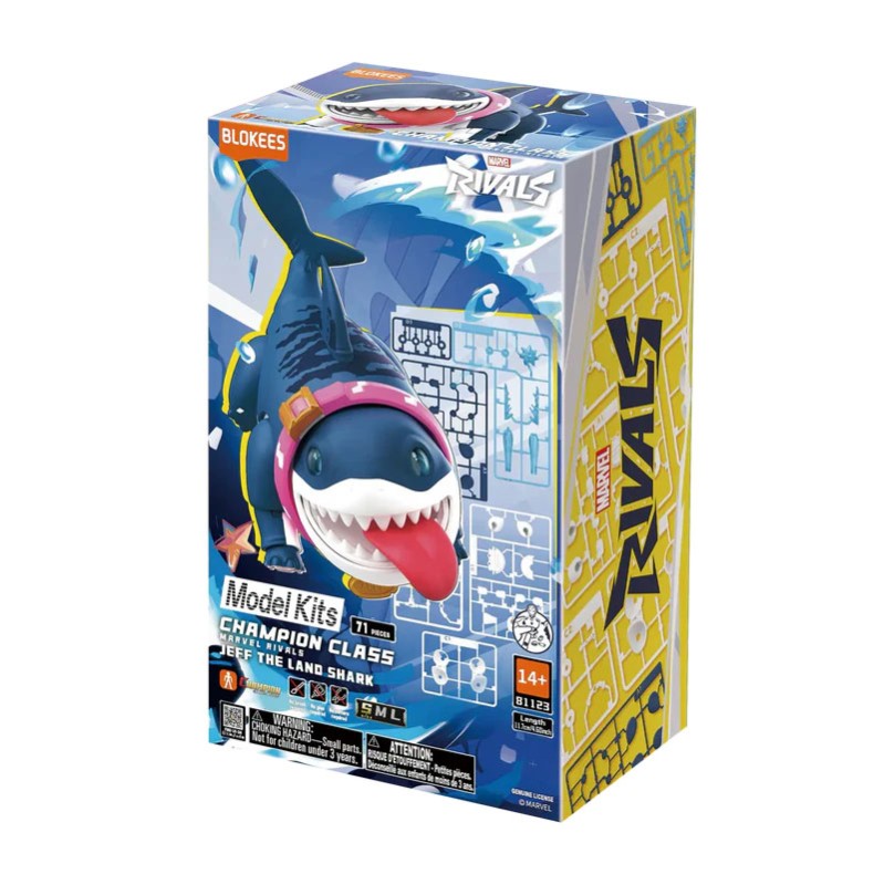 Imagen del producto 2: Blokees Figura Champion Class Marvel 12 Rivals: Jeff the Land Shark
