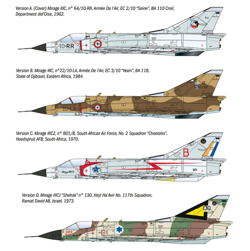 Imagen del producto 3: Italeri Avión Mirage IIIC 1:32