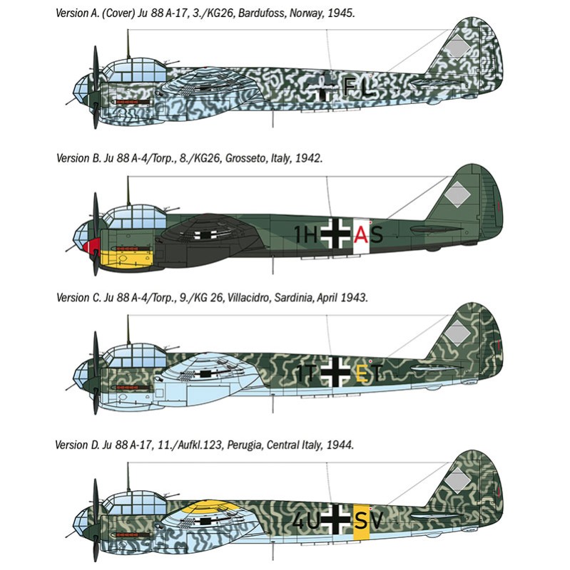 Immagine del prodotto 3: Italeri Aereo Junkers Ju 88 A-17 Torpedo Bomber 1:72