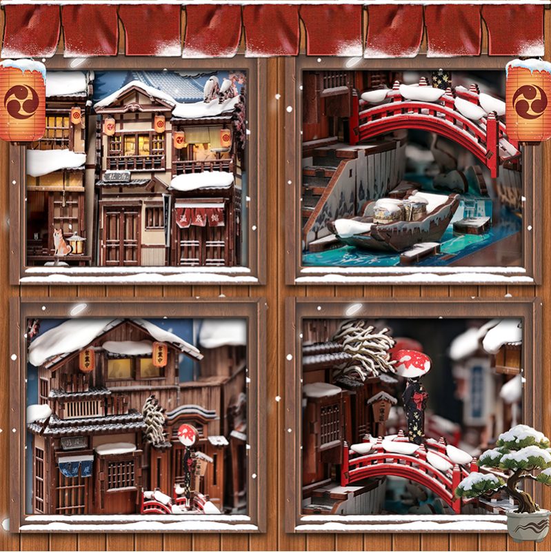 Imagen del producto 4: Cutebee Book Nook Kyoto Snow Whisper 286 piezas