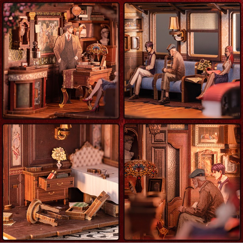 Imagen del producto 7: Cutebee Book Nook Train Mystery Case 338 piezas