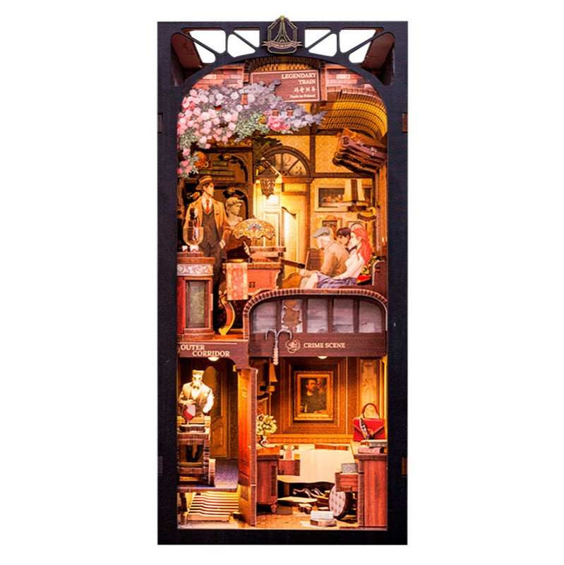 Imagen del producto 8: Cutebee Book Nook Train Mystery Case 338 piezas