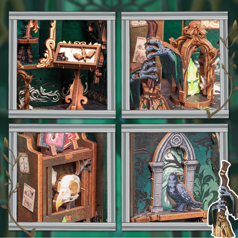 Imagen del producto 6: Cutebee Book Nook The Darkness Herbarium 98 piezas