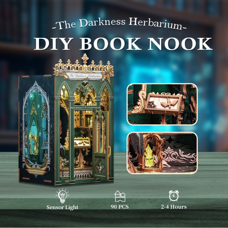 Imagen del producto 9: Cutebee Book Nook The Darkness Herbarium 98 piezas