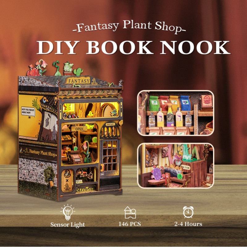Imagen del producto 12: Cutebee Book Nook Fantasy Plant Shop 146 piezas