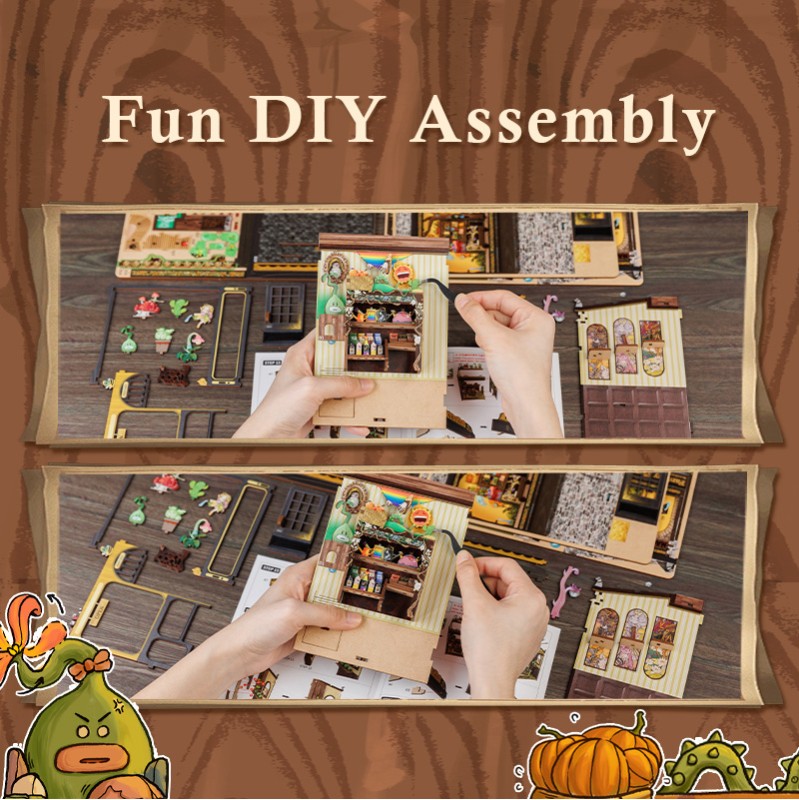 Imagen del producto 13: Cutebee Book Nook Fantasy Plant Shop 146 piezas