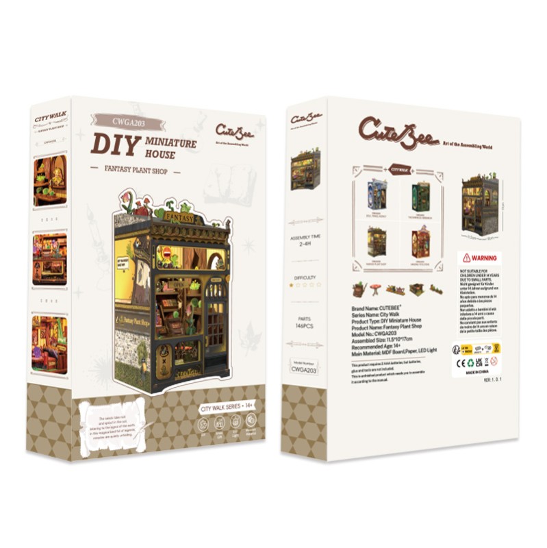 Imagen del producto 14: Cutebee Book Nook Fantasy Plant Shop 146 piezas