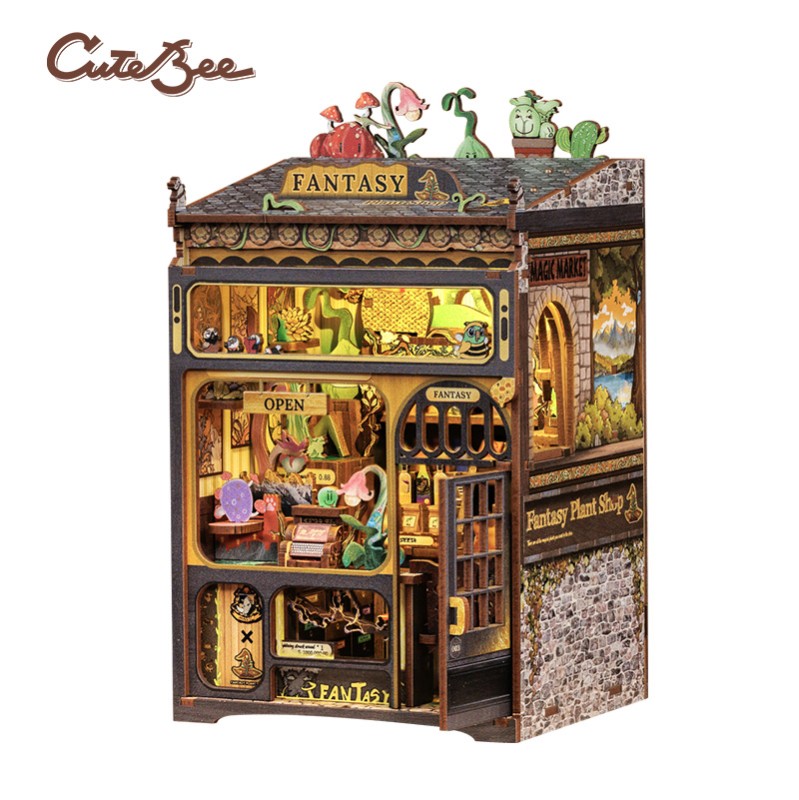 Imagen del producto 2: Cutebee Book Nook Fantasy Plant Shop 146 piezas