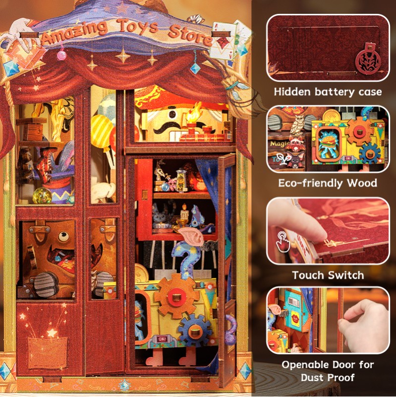 Imagen del producto 8: Cutebee Book Nook Amazing Toy Store 1403 piezas