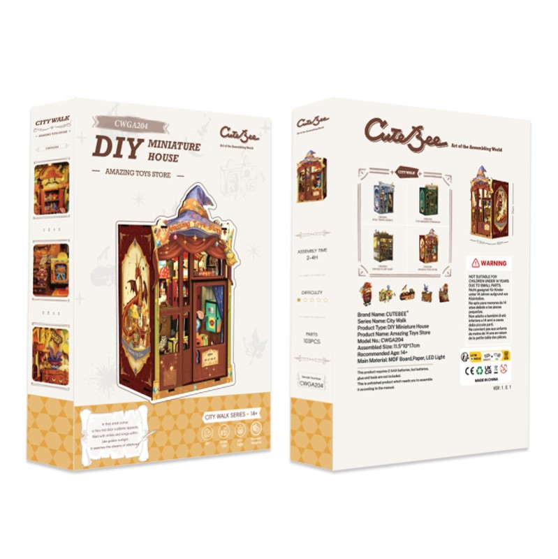 Imagen del producto 10: Cutebee Book Nook Amazing Toy Store 1403 piezas