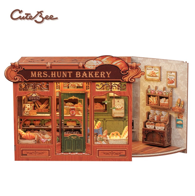Cutebee Maison miniature Mrs.Hunt Bakery 216 pièces