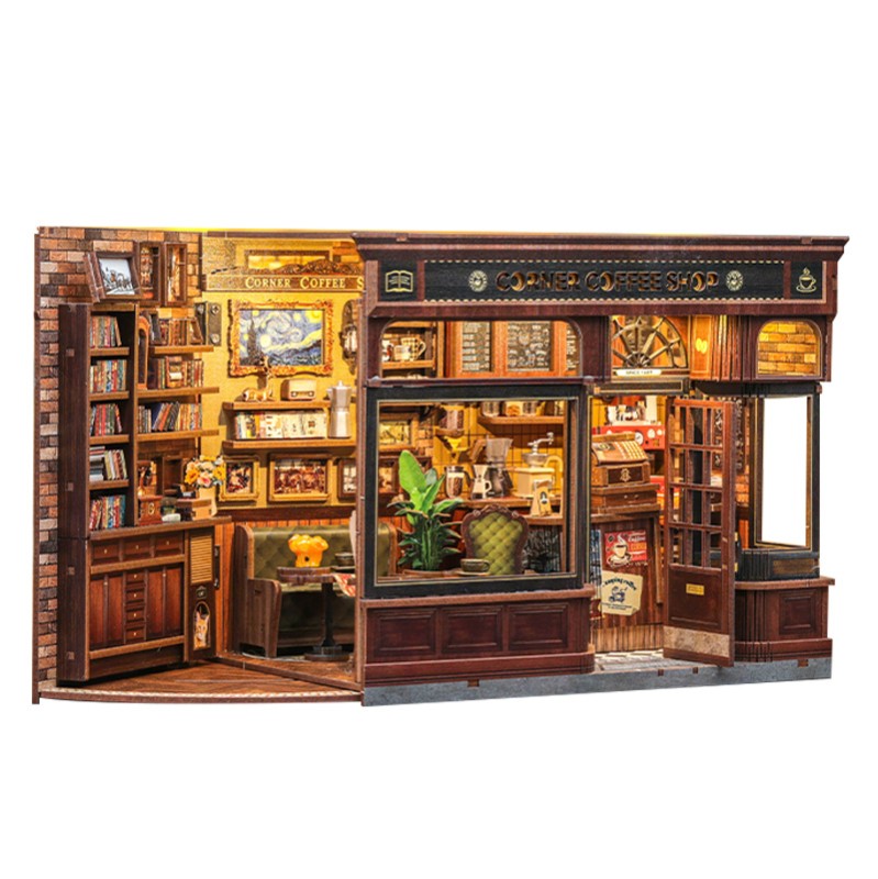 Cutebee Miniature House Corner Coffee Shop 294 piezas