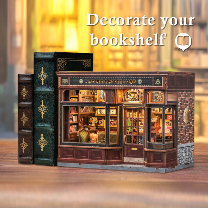 Imagen del producto 5: Cutebee Miniature House Corner Coffee Shop 294 piezas
