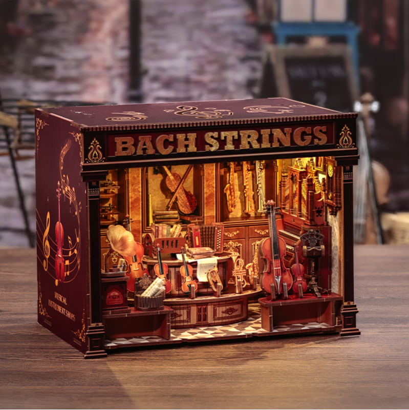 Cutebee Miniature House Bach Strings 285 piezas