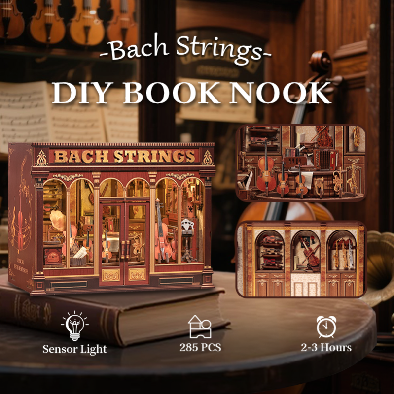 Imagen del producto 11: Cutebee Miniature House Bach Strings 285 piezas
