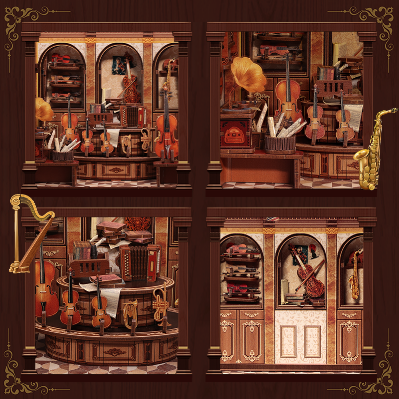 Imagen del producto 8: Cutebee Miniature House Bach Strings 285 piezas