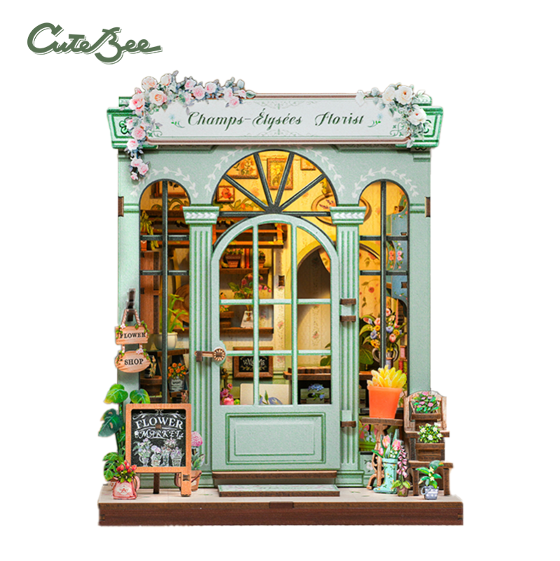 Cutebee Book Nook Champs Elysees Florist 199 piezas