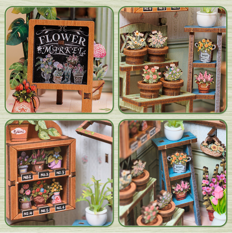 Imagen del producto 3: Cutebee Book Nook Champs Elysees Florist 199 piezas