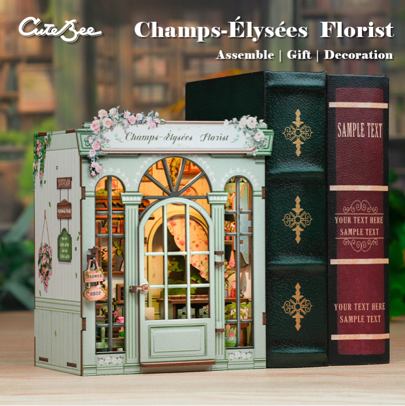 Imagen del producto 4: Cutebee Book Nook Champs Elysees Florist 199 piezas