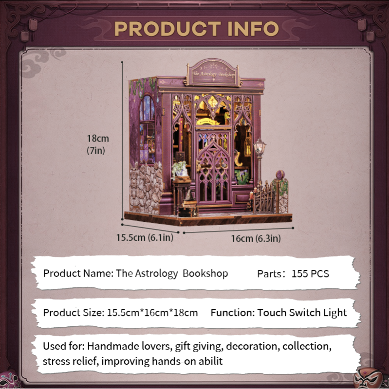 Imagen del producto 3: Cutebee Book Nook The Astrology  Bookshop 155 piezas