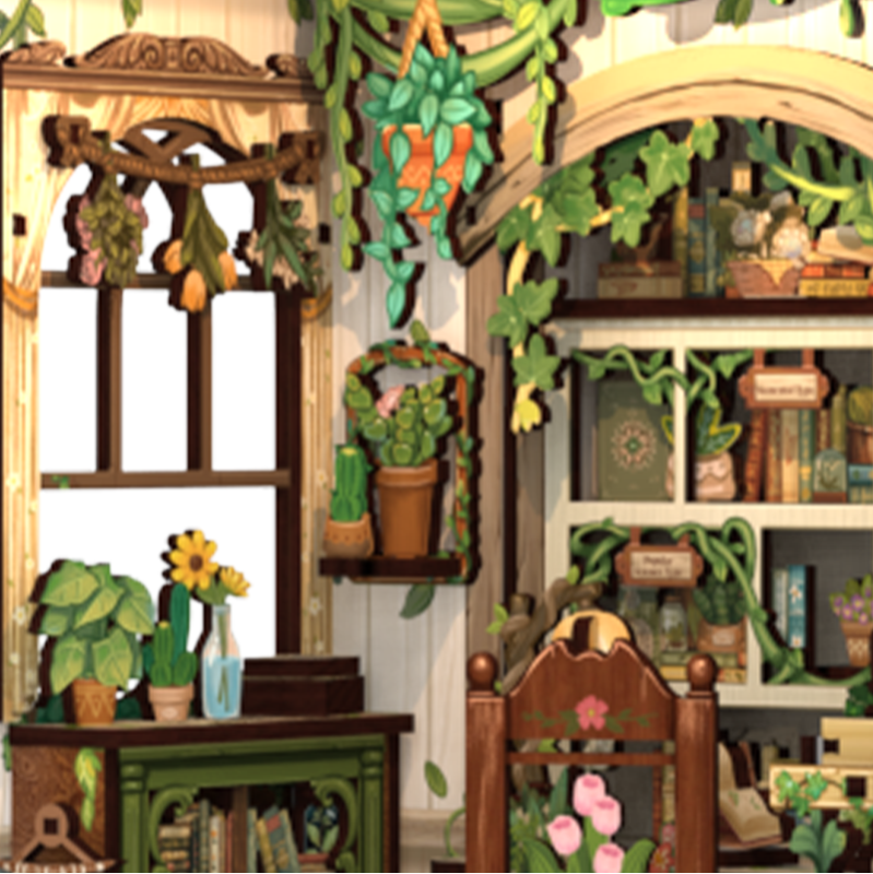 Imagen del producto 13: Cutebee Book Nook Green Life Bookshop 196 piezas